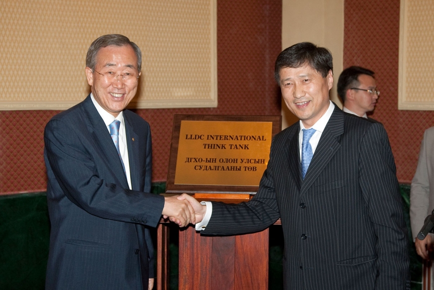 UN secretary-general, foreign minister Mongolia