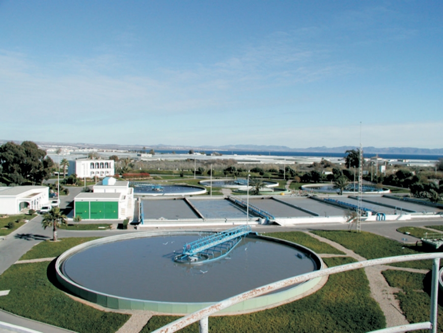 Waste water plant at Chiclana Spain