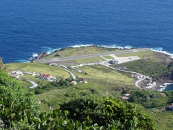 Saba airport before repairs took place. Photo by INS